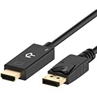 Los mejores  - Rankie Cable DisplayPort DP a HDMI- 4K Resolución- 1-8 m- Negro